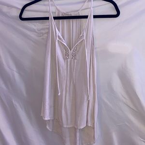 White flowy tank top